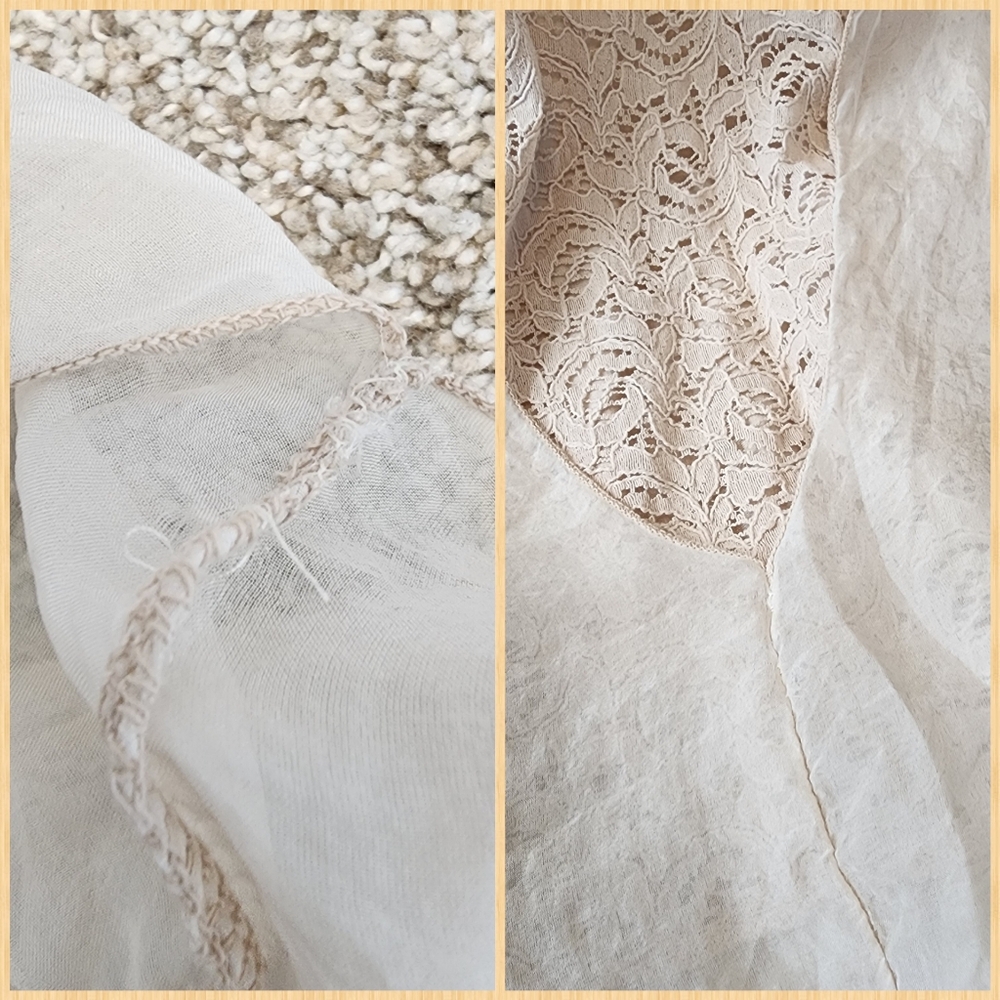 Elena Baldi Silk Lace Beige Tank Top Medium - Picture 8 of 12